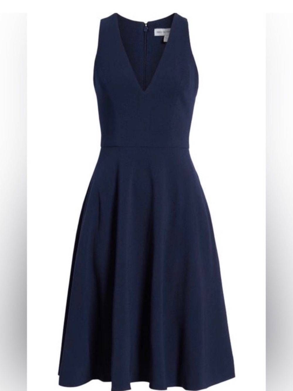 Dress the Population Catalina Dress Crepe Small Navy Blue